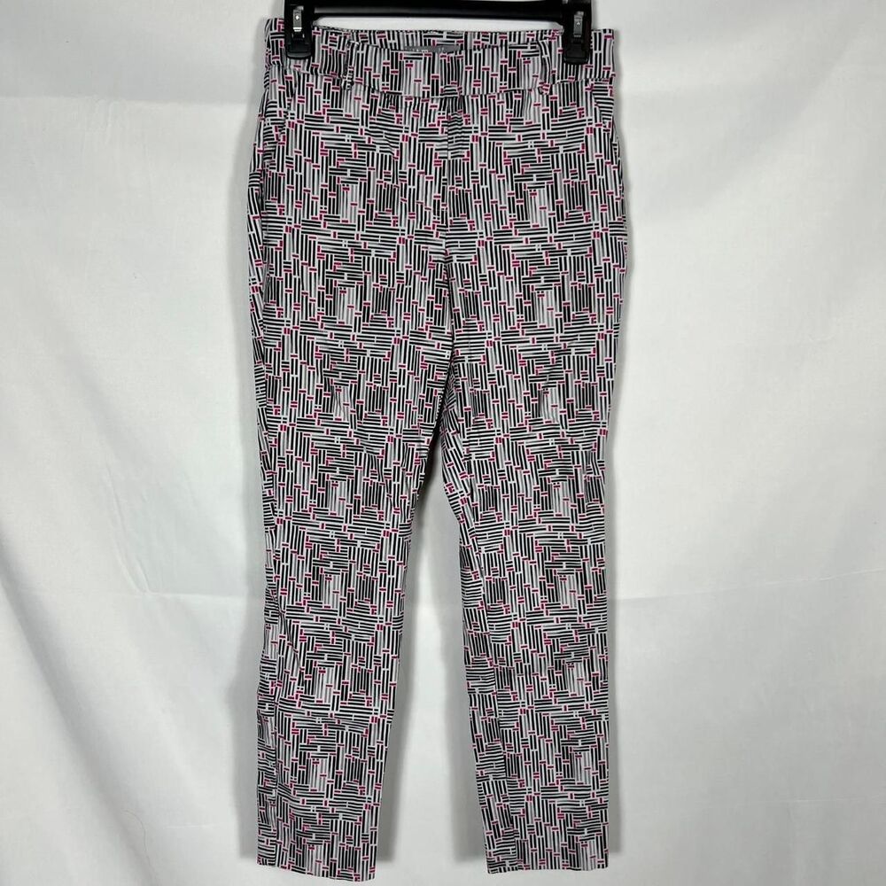I Love Tyler Madison Magenta‎ Geometric Slim Fit Pants SP funky bold